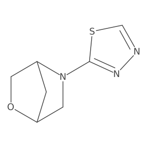 5-(1,3,4-Thiadiazol-2-yl)-2-oxa-5-azabicyclo[2.2.1]heptane Structure