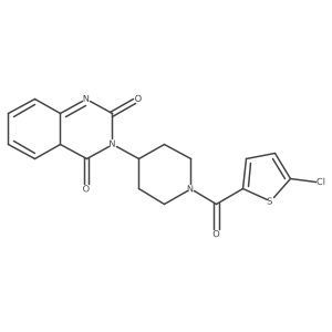 3-[1-(5-chlorothiophene-2-carbonyl)piperidin-4-yl]-4aH-quinazoline-2,4-dione Structure