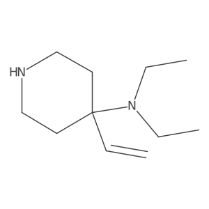 4-Ethenyl-N,N-diethylpiperidin-4-amine结构式