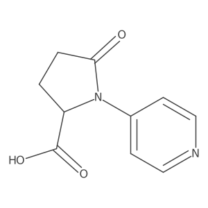 5-Oxo-1-(pyridin-4-yl)pyrrolidine-2-carboxylic acid Structure