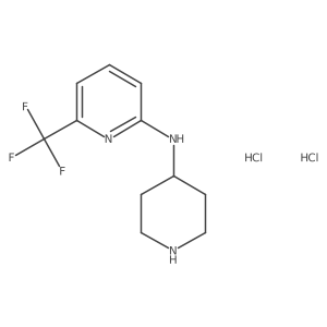 N-(piperidin-4-yl)-6-(trifluoromethyl)pyridin-2-amine dihydrochloride结构式
