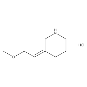 (3E)-3-(2-methoxyethylidene)piperidine hydrochloride结构式
