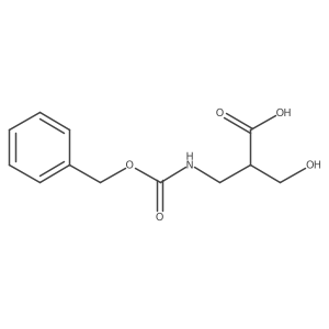 2-({[(Benzyloxy)carbonyl]amino}methyl)-3-hydroxypropanoic acid Structure