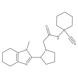 N-(1-Cyanocyclohexyl)-2-[2-(1-methyl-4,5,6,7-tetrahydrobenzimidazol-2-yl)pyrrolidin-1-yl]acetamide Structure
