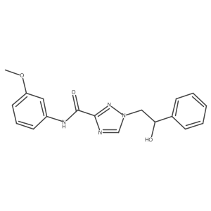 1-(2-hydroxy-2-phenylethyl)-N-(3-methoxyphenyl)-1H-1,2,4-triazole-3-carboxamide Structure