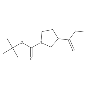 tert-butyl (3R)-3-propanoylpyrrolidine-1-carboxylate Structure