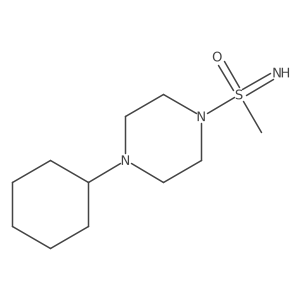 (4-Cyclohexylpiperazin-1-yl)(imino)methyl-lambda6-sulfanone Structure