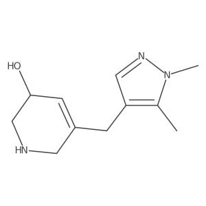 5-[(1,5-dimethyl-1H-pyrazol-4-yl)methyl]-1,2,3,6-tetrahydropyridin-3-ol Structure
