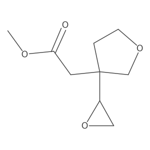 Methyl 2-[3-(oxiran-2-yl)oxolan-3-yl]acetate结构式