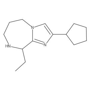 2-cyclopentyl-9-ethyl-5H,6H,7H,8H,9H-imidazo[1,2-a][1,4]diazepine Structure