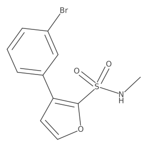 3-(3-bromophenyl)-N-methylfuran-2-sulfonamide Structure