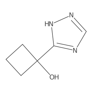 1-(4H-1,2,4-triazol-3-yl)cyclobutan-1-ol Structure