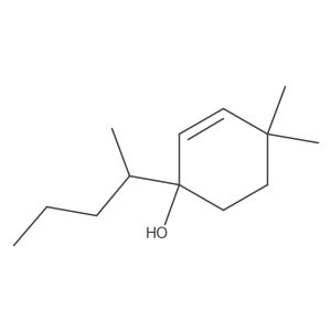 4,4-Dimethyl-1-(pentan-2-yl)cyclohex-2-en-1-ol结构式