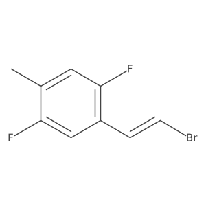 1-(2-Bromoethenyl)-2,5-difluoro-4-methylbenzene Structure