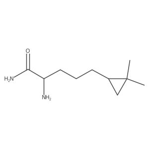 2-Amino-5-(2,2-dimethylcyclopropyl)pentanamide结构式