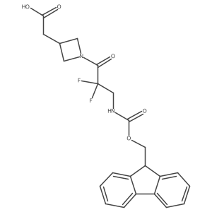 2-{1-[3-({[(9H-fluoren-9-yl)methoxy]carbonyl}amino)-2,2-difluoropropanoyl]azetidin-3-yl}acetic acid Structure
