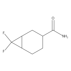 7,7-Difluorobicyclo[4.1.0]heptane-3-carboxamide结构式