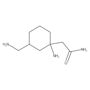 2-[1-Amino-3-(aminomethyl)cyclohexyl]acetamide Structure
