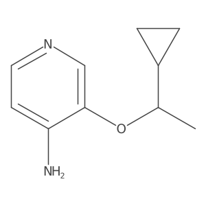 3-(1-Cyclopropylethoxy)pyridin-4-amine Structure