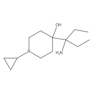 4-(3-Aminopentan-3-yl)-1-cyclopropylpiperidin-4-ol结构式