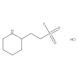 2-(Piperidin-2-yl)ethane-1-sulfonyl fluoride hydrochloride Structure