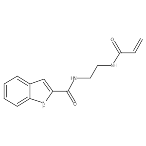 N-{2-[(1H-indol-2-yl)formamido]ethyl}prop-2-enamide结构式