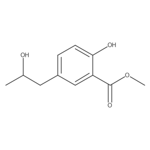 methyl 2-hydroxy-5-[(2S)-2-hydroxypropyl]benzoate结构式