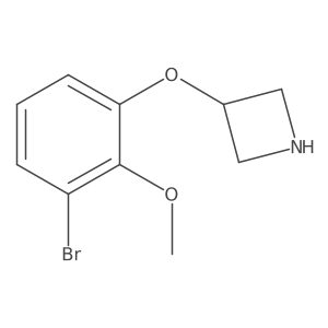 3-(3-Bromo-2-methoxyphenoxy)azetidine结构式