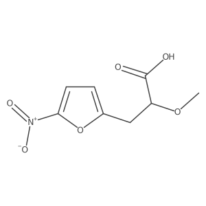 2-Methoxy-3-(5-nitrofuran-2-yl)propanoic acid结构式