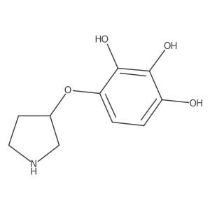 4-(Pyrrolidin-3-yloxy)benzene-1,2,3-triol Structure