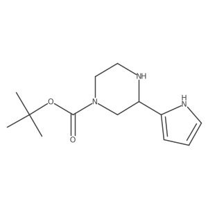 tert-butyl 3-(1H-pyrrol-2-yl)piperazine-1-carboxylate Structure