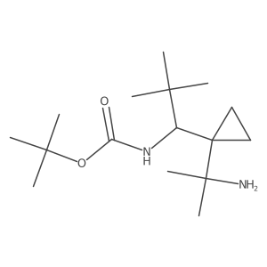 tert-butyl N-{1-[1-(2-aminopropan-2-yl)cyclopropyl]-2,2-dimethylpropyl}carbamate Structure