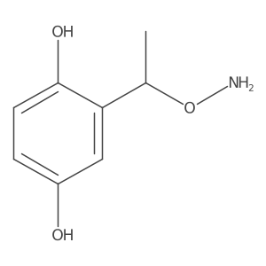 2-[1-(Aminooxy)ethyl]benzene-1,4-diol Structure