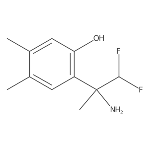2-(2-Amino-1,1-difluoropropan-2-yl)-4,5-dimethylphenol结构式