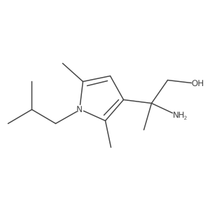 2-amino-2-[2,5-dimethyl-1-(2-methylpropyl)-1H-pyrrol-3-yl]propan-1-ol Structure