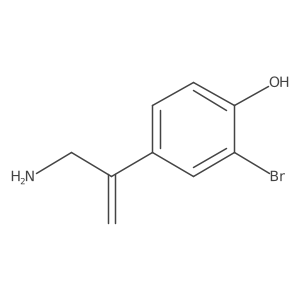 4-[1-(aminomethyl)vinyl]-2-bromo-phenol结构式