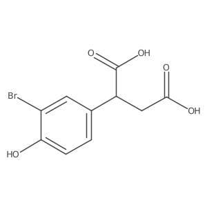2-(3-Bromo-4-hydroxyphenyl)butanedioic acid Structure