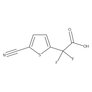 2-(5-Cyanothiophen-2-yl)-2,2-difluoroacetic acid Structure