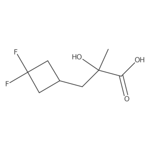 3-(3,3-Difluorocyclobutyl)-2-hydroxy-2-methylpropanoic acid结构式