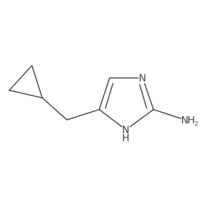 5-(cyclopropylmethyl)-1H-imidazol-2-amine Structure