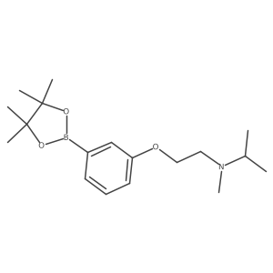 Methyl(propan-2-yl){2-[3-(tetramethyl-1,3,2-dioxaborolan-2-yl)phenoxy]ethyl}amine Structure