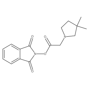 1,3-dioxo-2,3-dihydro-1H-isoindol-2-yl 2-(3,3-dimethylpyrrolidin-1-yl)acetate Structure