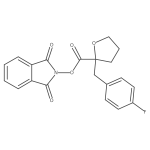 1,3-dioxo-2,3-dihydro-1H-isoindol-2-yl 2-[(4-fluorophenyl)methyl]oxolane-2-carboxylate Structure