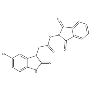 1,3-dioxo-2,3-dihydro-1H-isoindol-2-yl 2-(5-chloro-2-oxo-2,3-dihydro-1H-indol-3-yl)acetate Structure