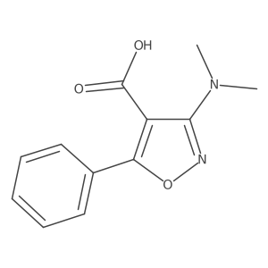 3-(Dimethylamino)-5-phenylisoxazole-4-carboxylic acid Structure