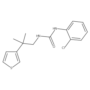 1-(2-Chlorophenyl)-3-(2-methyl-2-(thiophen-3-yl)propyl)urea Structure