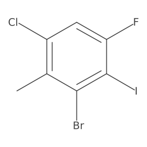 3-Bromo-1-chloro-5-fluoro-4-iodo-2-methylbenzene结构式