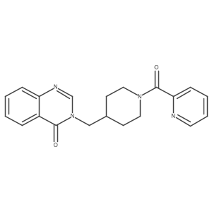 3-{[1-(Pyridine-2-carbonyl)piperidin-4-yl]methyl}-3,4-dihydroquinazolin-4-one结构式