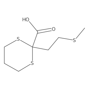 2-[2-(Methylsulfanyl)ethyl]-1,3-dithiane-2-carboxylicacid结构式