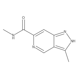 N,3-Dimethyl-2H-pyrazolo[4,3-c]pyridine-6-carboxamide结构式